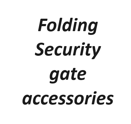 Folding security gate accessories