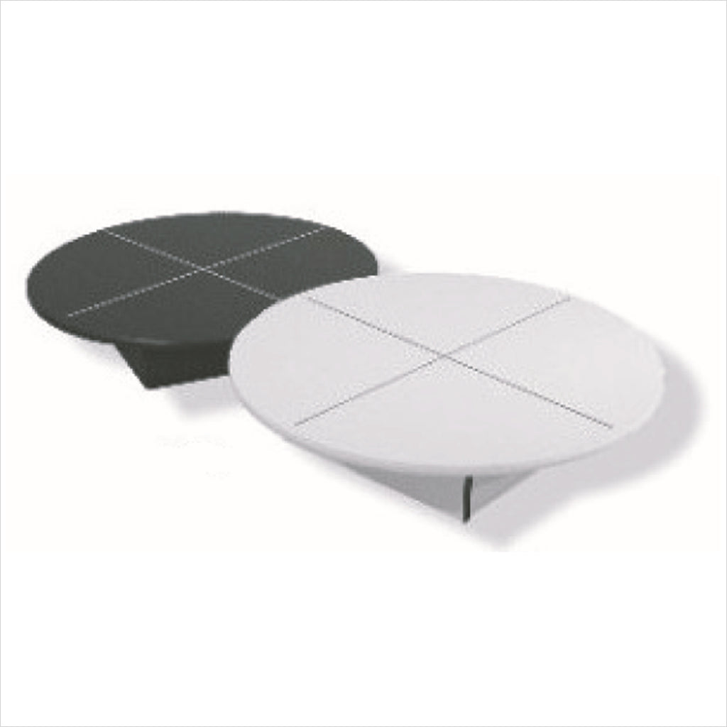 Round base glass display unit