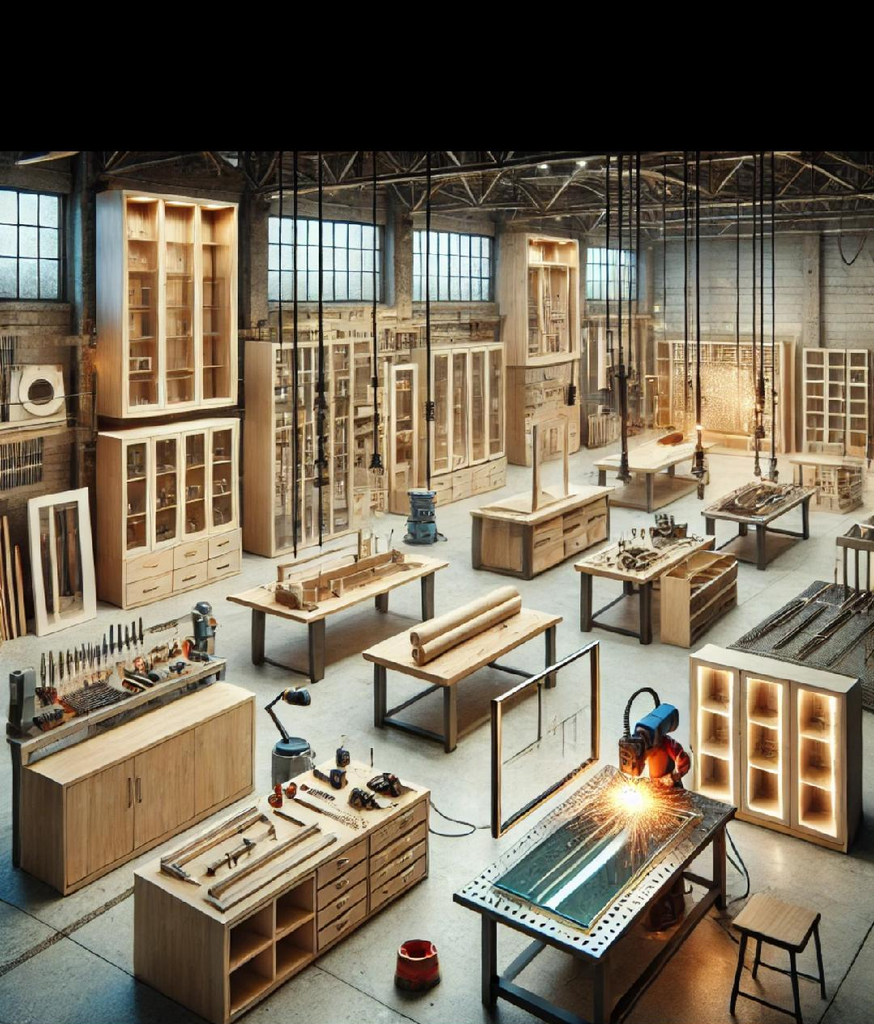 Custom wood cabinet