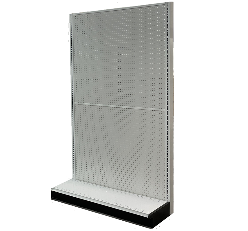 Supermarket and convenience store Gondola shelves End cap
