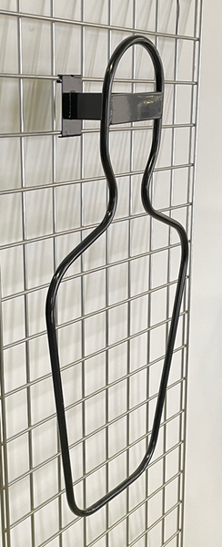 Metal tube hanging mannequin for Gridwall,