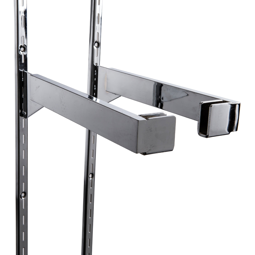 12" end bracket for rectangular hangrail, sold in pairs