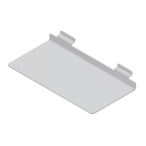 12 x 6 - inch plexi shoe shelf for slatwall, 3/16 - inch thickness.