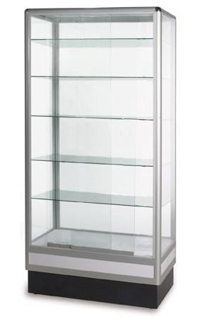 Display Cabinets With Aluminum Frame- 72 x 34 x 20-inch