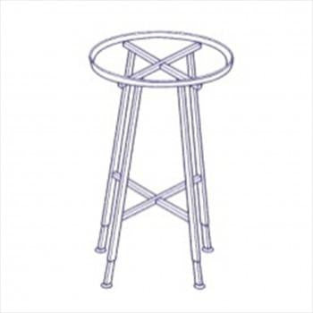 42" Round Rack with 1/2" x 1 1/2" rectangular tubing hangrail