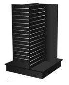 slatwall display - 4 way slatwall display black