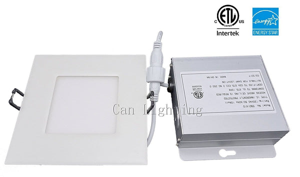 LED Recessed Ceiling Lights,4 Inch LED Square Slim Panel Light ---C2200