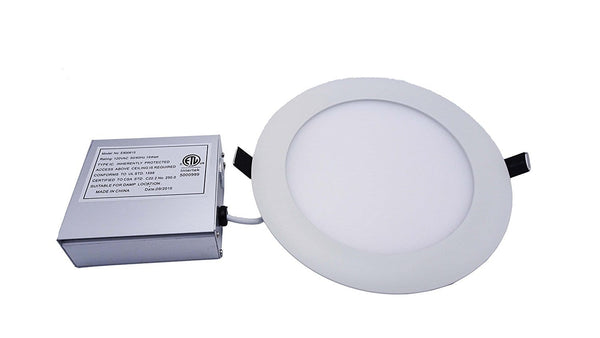 LED Slim Panel, 6 inch White Trim, 15W, Dimmable ---C6060