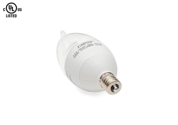 LED E12 Flame Crystal Light, Candelabra Base, DIMMABLE / 10 pcs ---C2168