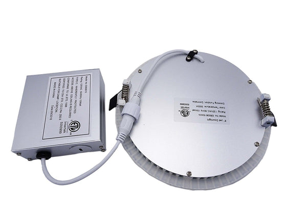 LED Slim Panel, 6 inch White Trim, 15W, Dimmable ---C6060