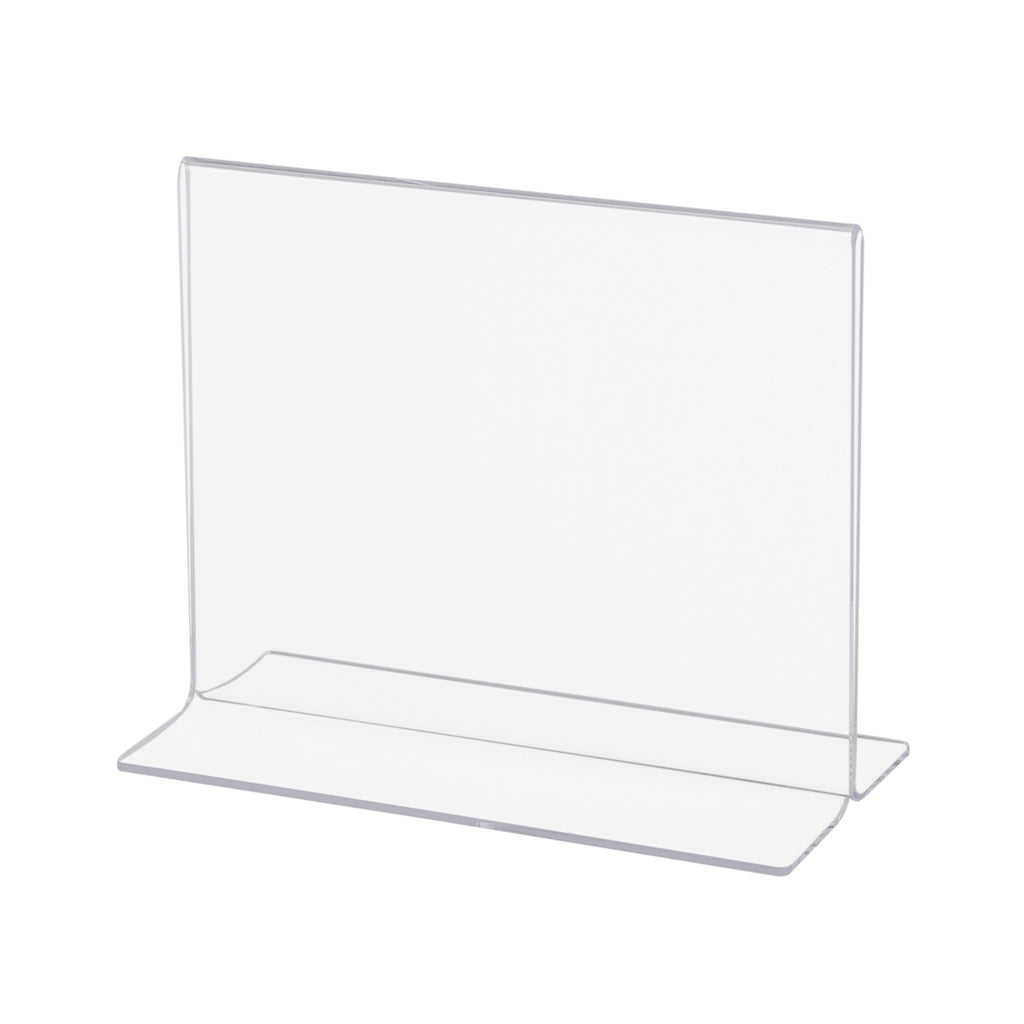 two sided plexi card holder.