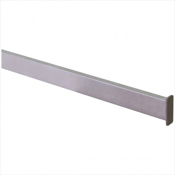 1/2" X 1 1/2" Rectangular hangrail for heavy duty clothing rack