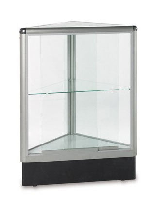 Triangle aluminum corner display showcase