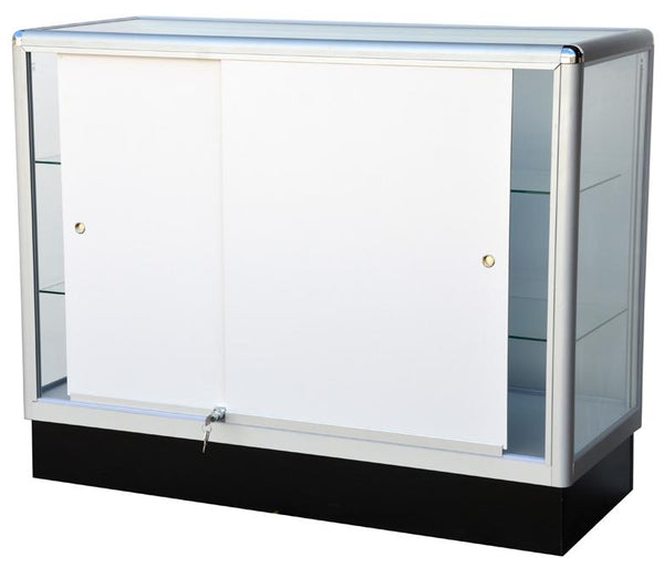 Display Case  With  Tempered Glass And Aluminum Frame In Full Vision
