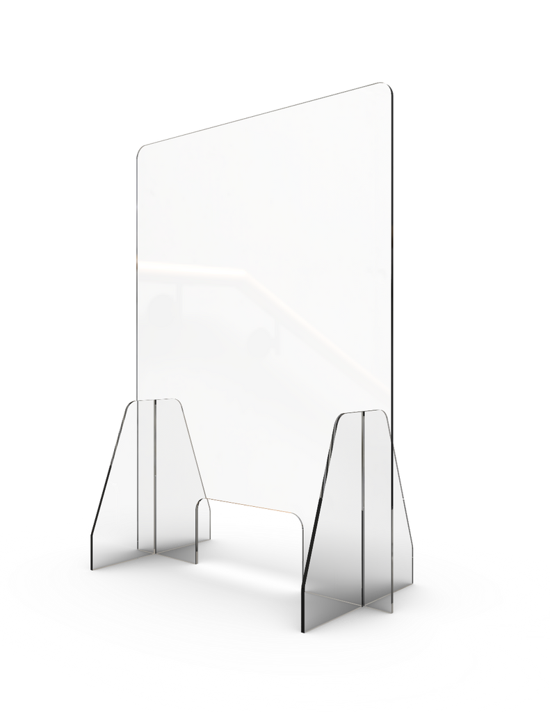 Cashier Shield - Acrylic 31.5 x 36 with 12 x 6 - inch bottom opening