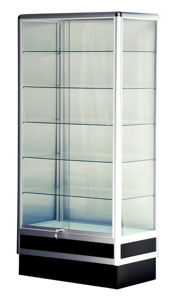 Display Cabinets With Aluminum Frame- 72 x 34 x 20-inch