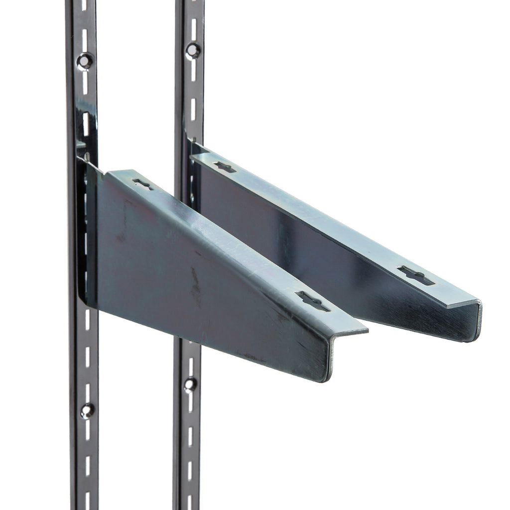 Heavy duty wood shelf brackets, sold in pairs.