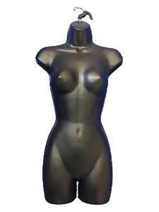 Female Plastic Form With Hook Black