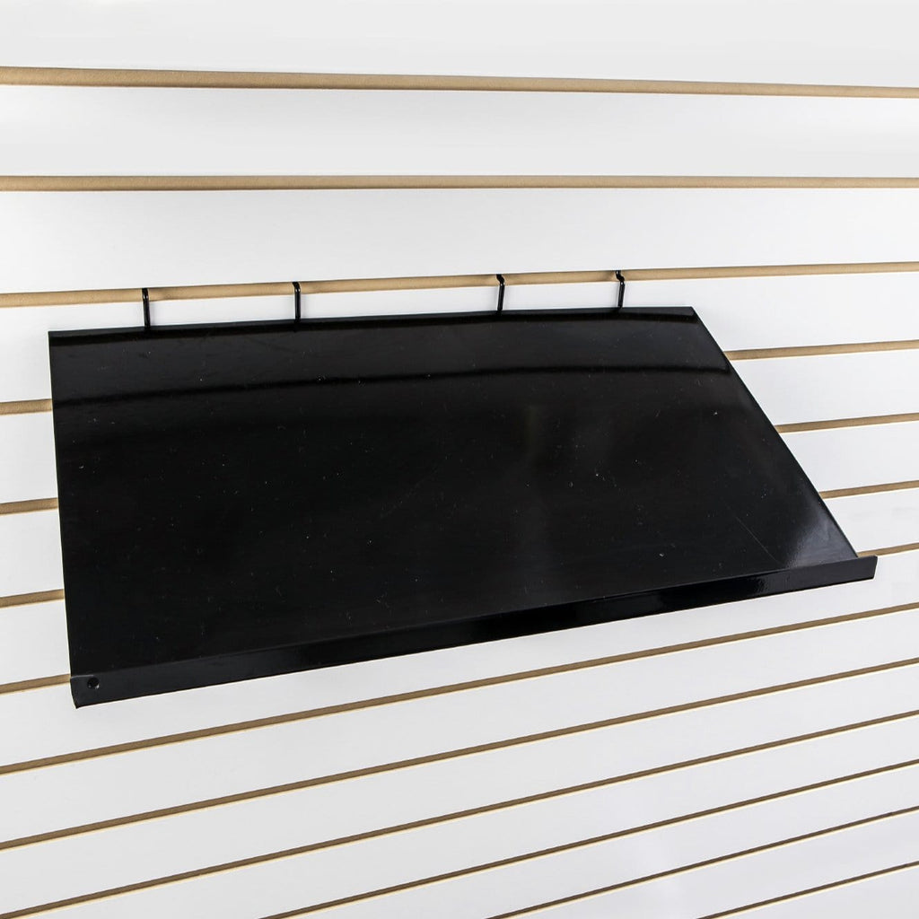 Slant 24''L x 12''D metal shelf with 5/8'' front lip.