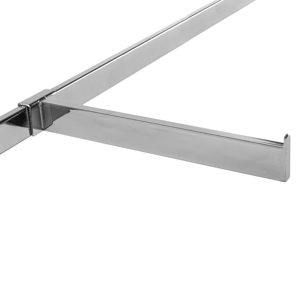 Straight faceout for crossbar, in 1/2" x 1-1/2" rectangular tubing.