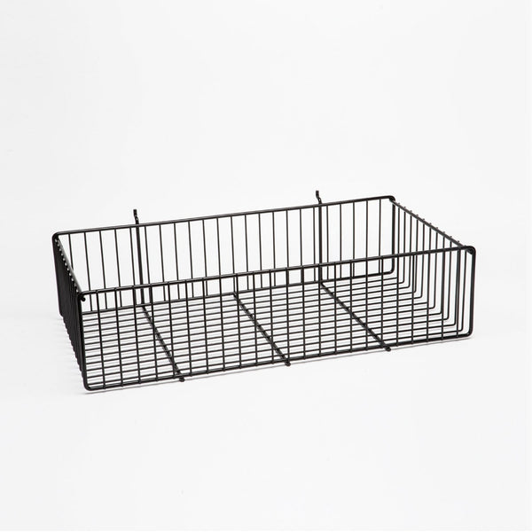 Slatwall wire baskets for slatwall, slat grid and pegboard KL2906