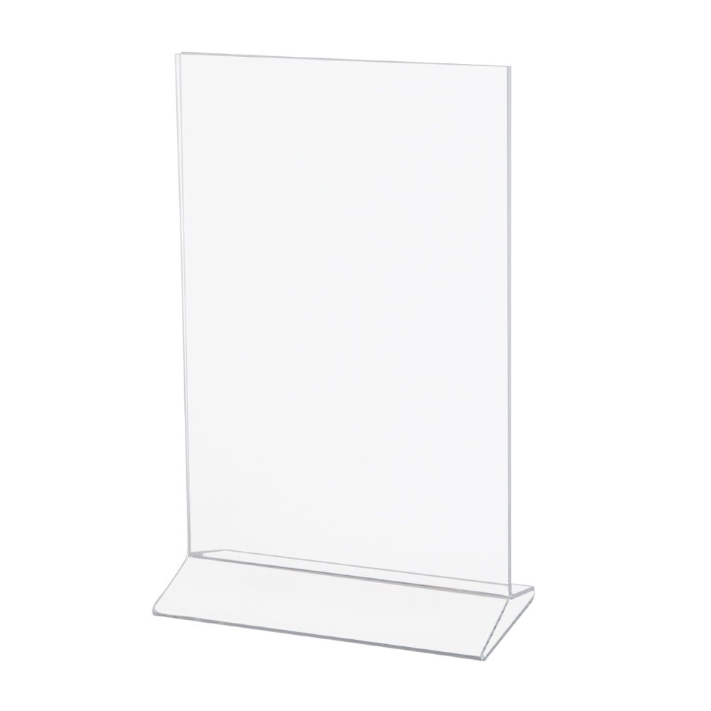 11''H x 7''W top loaded plexi card holder.