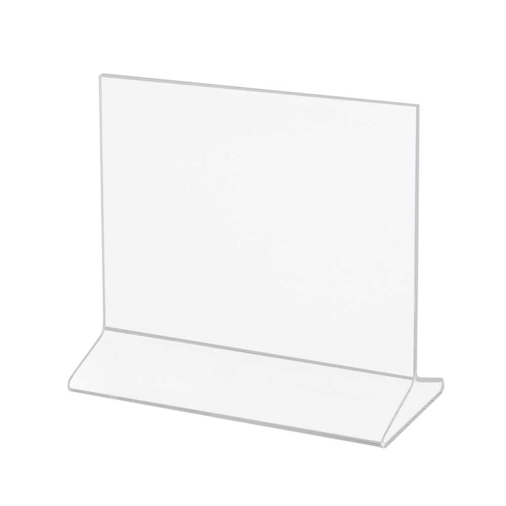 8-1/2''H x 11''W top loaded plexi card holder.