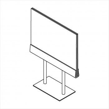 11 x 7 Tabletop Sign Holders, Horizontal