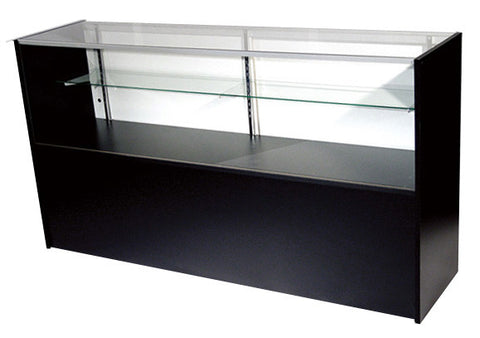 Showcase For Sale In Half Vision Black - 48 x 38 x 18 - Inch