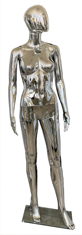 chrome female manequin