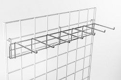 Grid panel belt and tie holder