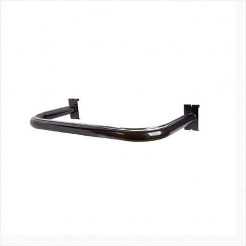 U Shape gridwall hangrail black
