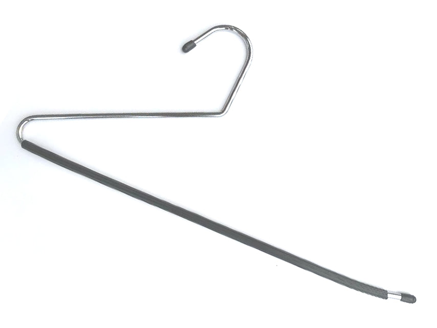 14" Wire Pants Hanger with black  Rubber Sleeve