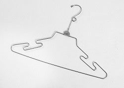 16" wire lingerie hanger with loop hook
