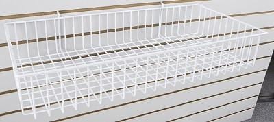 Pegboard,slatwall, slatgrid and grid wall panel basket