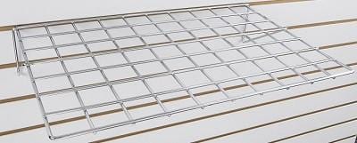 Pegboard and slatwall wire shelf