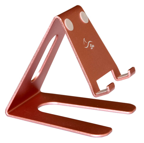 Desktop Cell Phone Stand Portable Aluminum Tablet holder---rose gold
