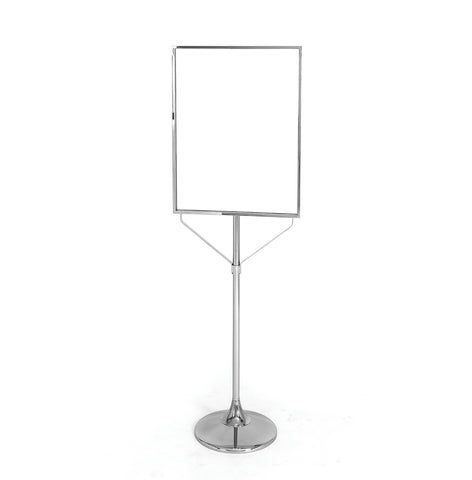 28" x 22" sign stand with 15" trumpet base, 67" high