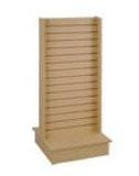 slatwall T shape display maple