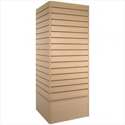 slatwall cube tower maple