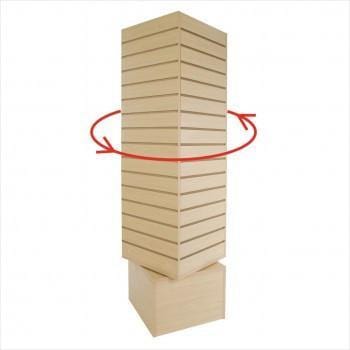 Slatwall rotating tower maple