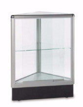 Display Showcase Triangle With Aluminum Frame  38 x 20 x 20 - Inch
