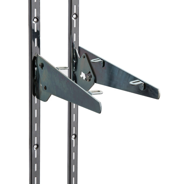 Wall standards shelf brackets