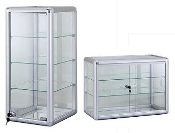 Aluminum counter top showcase