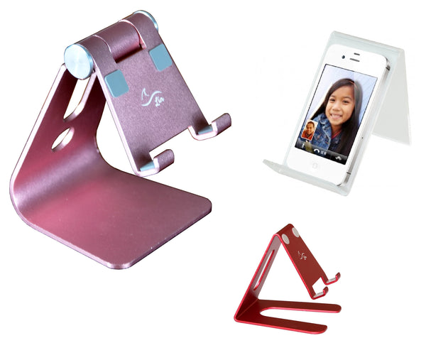 Cell phone and tablet stands , holders and displays