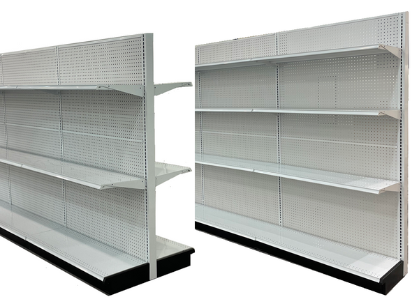 Supermarket and convenience store Gondola shelves