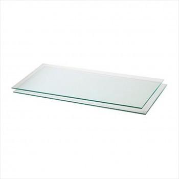Glass shelf and glass display