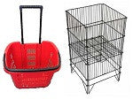 Shopping basket and wire dump bin