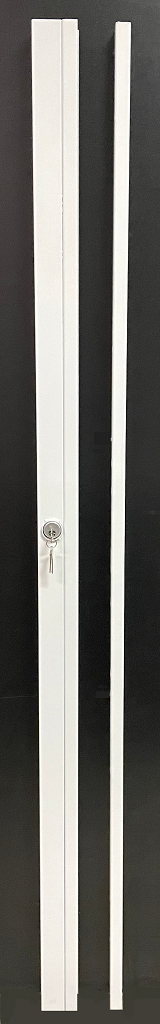 76 inches locking post white – Ablelin Store Fixtures Corp.
