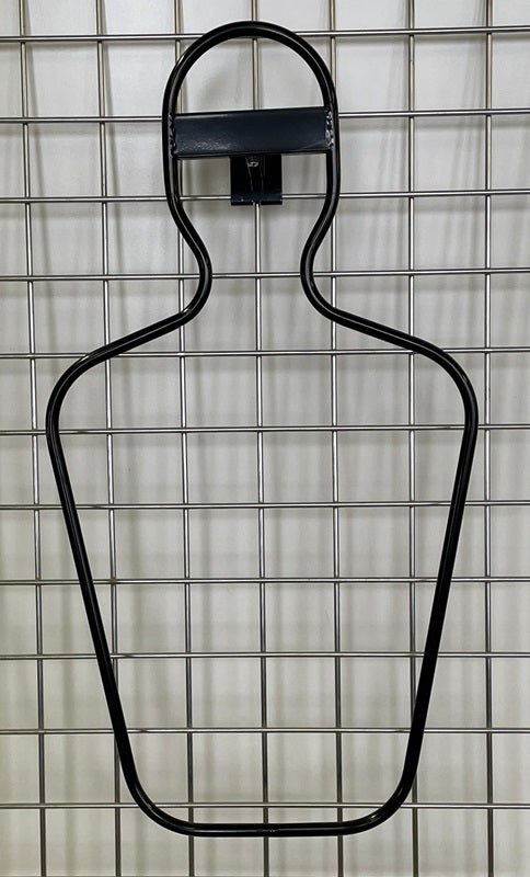 Metal tube hanging mannequin for Gridwall,